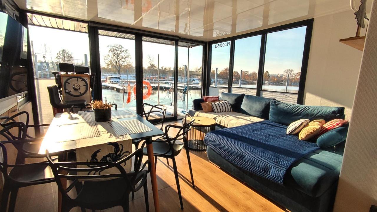 Houseboat Water King Apartament Plywajacy Dom Na Wodzie, 7 Os Wrocław Exteriör bild